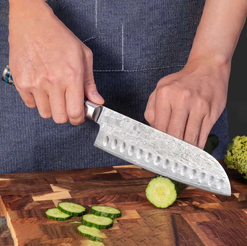มีดซานโตกุ 7 นิ้ว ใบมีดเหล็กดา - Japanese Knife บทวิจารณ์และราคา
