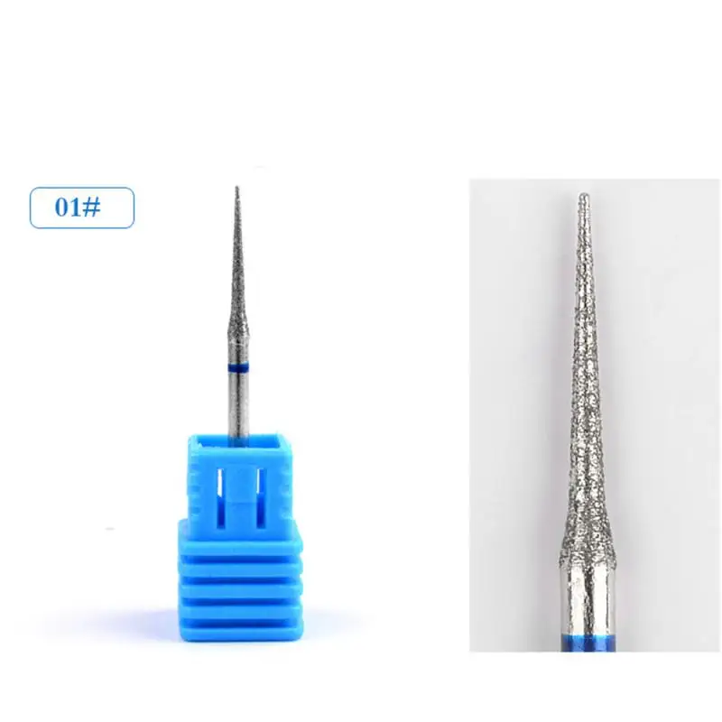 Nail Cone Tip Ceramic Drill Bits Electric Cuticle Clean Rotary For Manicure Pedicure Grinding Head Sander Tool Nail Accessories