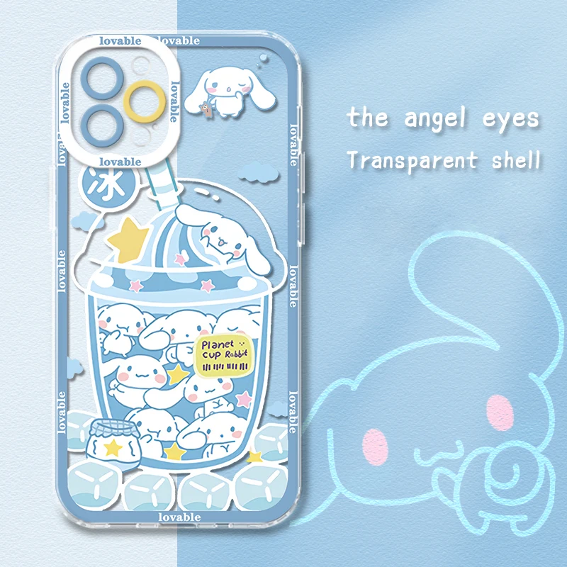 Cinnamoroll Mymelody Clear Case for Xiaomi Redmi Note 12 4G 5G Turbo 11 Pro Plus 12S 11S 10S 9S 10 8 7 6 9 10C K60 K60E Cover