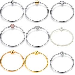 High Quality Real Forever Love Charm Bracelet Bangles For Women Fit Original Brand DIY Beads Fine Bracelet Jewelry Special Offer