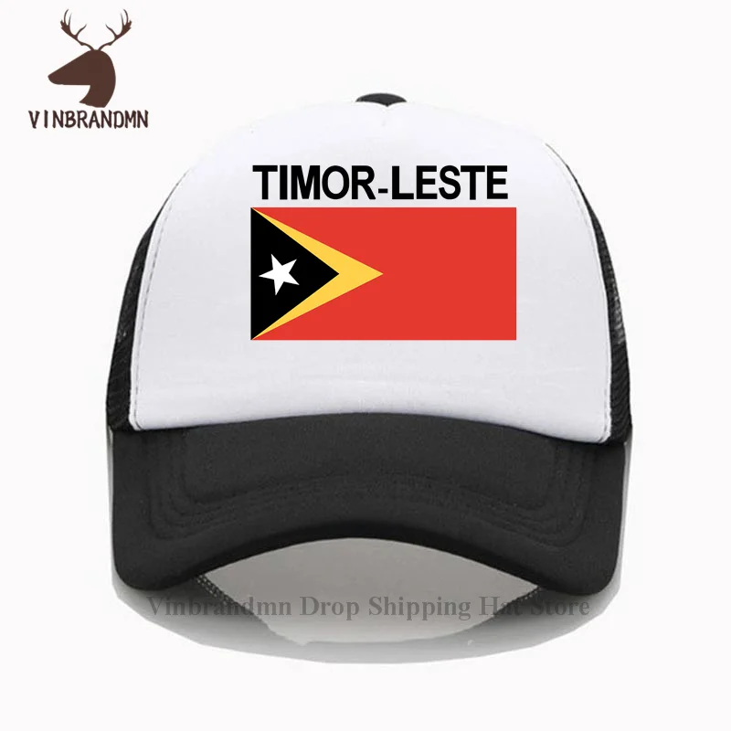 East Timor country flag men women bucket hat Fashion East Timor country flag cool baseball caps 100% cotton hip hop fishing hats