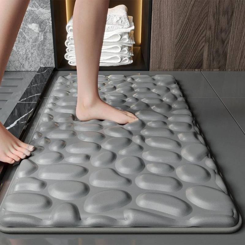 

Cooling Fiber Bath Mats for Summer Use Absorbent and NonSlip for Bathrooms
