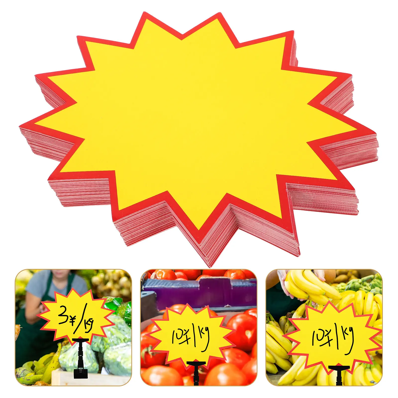 

100Pcs Paper Price Tag Bulk Replacement Sale Tags for Supermarket Retail Sale Signs Price Labels