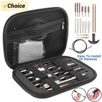 19Pcs/set Tactical Gun Barrel Cleaning Kit for Handgun Rifle Pistol Gun Brush Tool for .22/.38/9mm/.40/.45 Caliber Hunting Tool