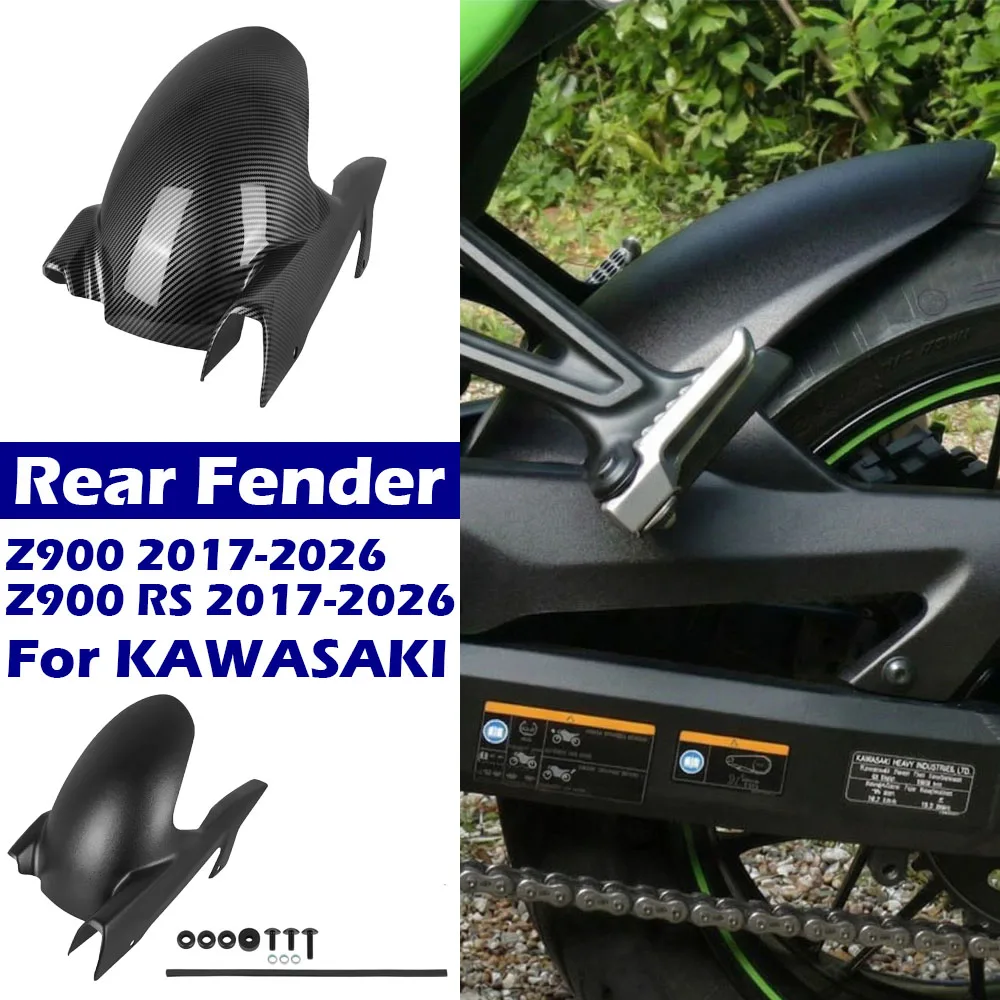 

Motorcycle Hugger Rear Fender Mudguards Fit For Kawasaki Z900 Z 900 Z900RS Z900 RS 2017-2026 Rear Wheel Splash Guard Protector
