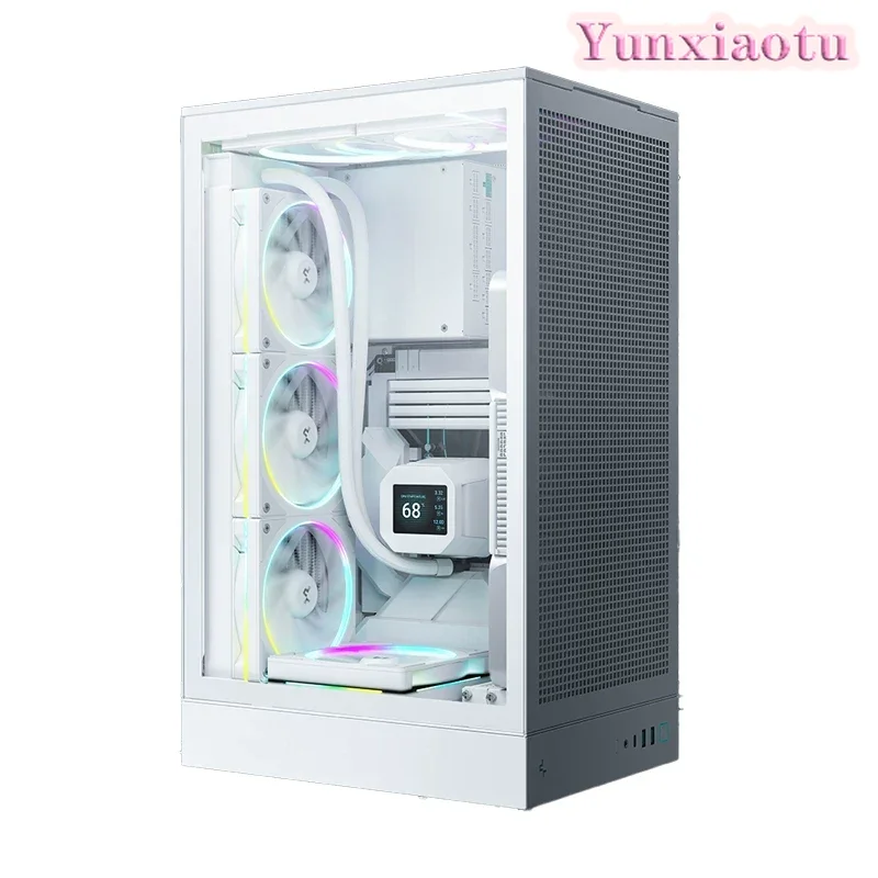 CH270 Computer Case Air-cooled Water-cooled Type-C Mesh Vertical Vertical M-ATX Structure Desktop