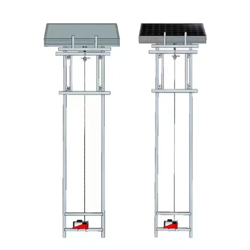 

Hot Selling And Popular High Quality Hydraulic Electric Cargo Elevator Lift Solar Panel Lift 200kg 4 Panels Ladder Lifter