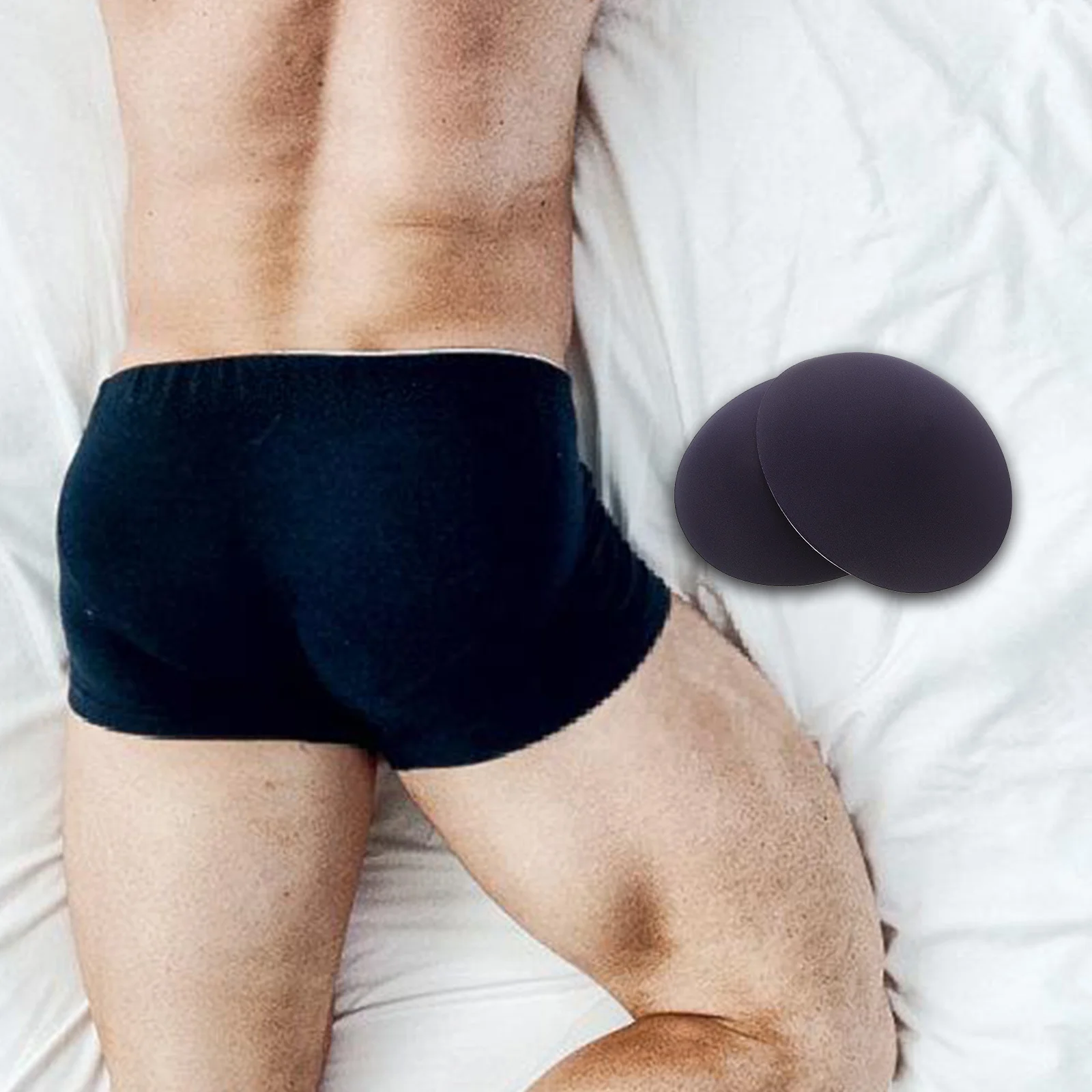 حشوات وسادة الورك الرمادية من القطن والبوليستر، قابلة لإعادة الاستخدام وقابلة للغسل، ملابس داخلية للرقص الاجتماعي وتشكيل الجسم