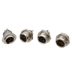 1/2/5Pcs Mini XLR 3/4/5/6Pin Male Panel Chassis Panel Socket Small Plug XLR Microphone MIC Audio Connector