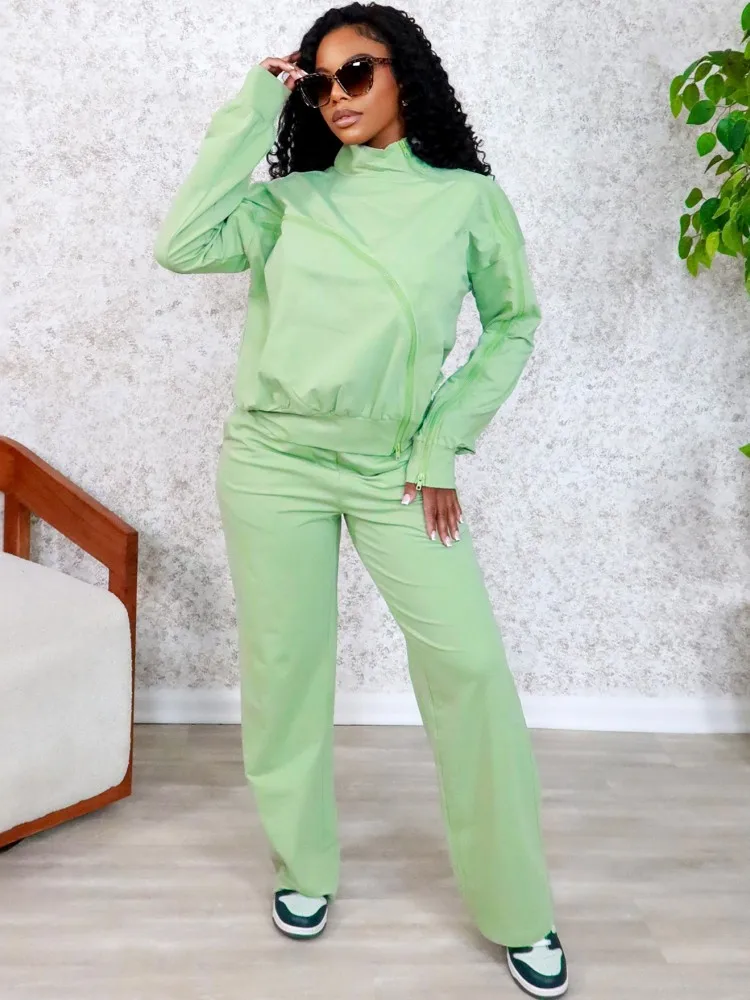 

Женские комплекты из 2 предметов, Новое поступление 2025, осенне-зимние одинаковые комплекты, куртка на молнии с длинными рукавами, топ и брюки, костюмы, одежда