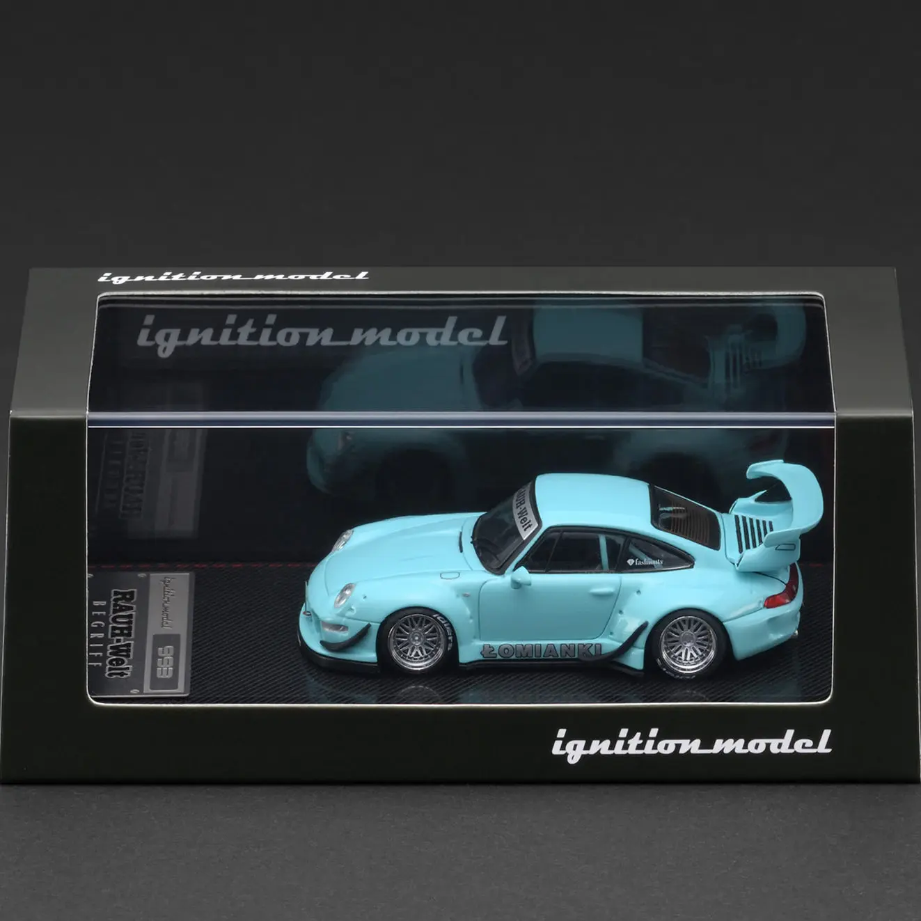 New Ignition Model IG 1:64 Scale #3872 Porsche RWB 993 Blue Green