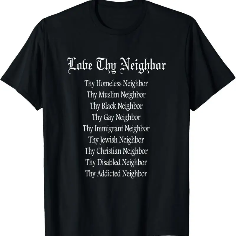 T-shirt Aime ton prochain, compassion religieuse