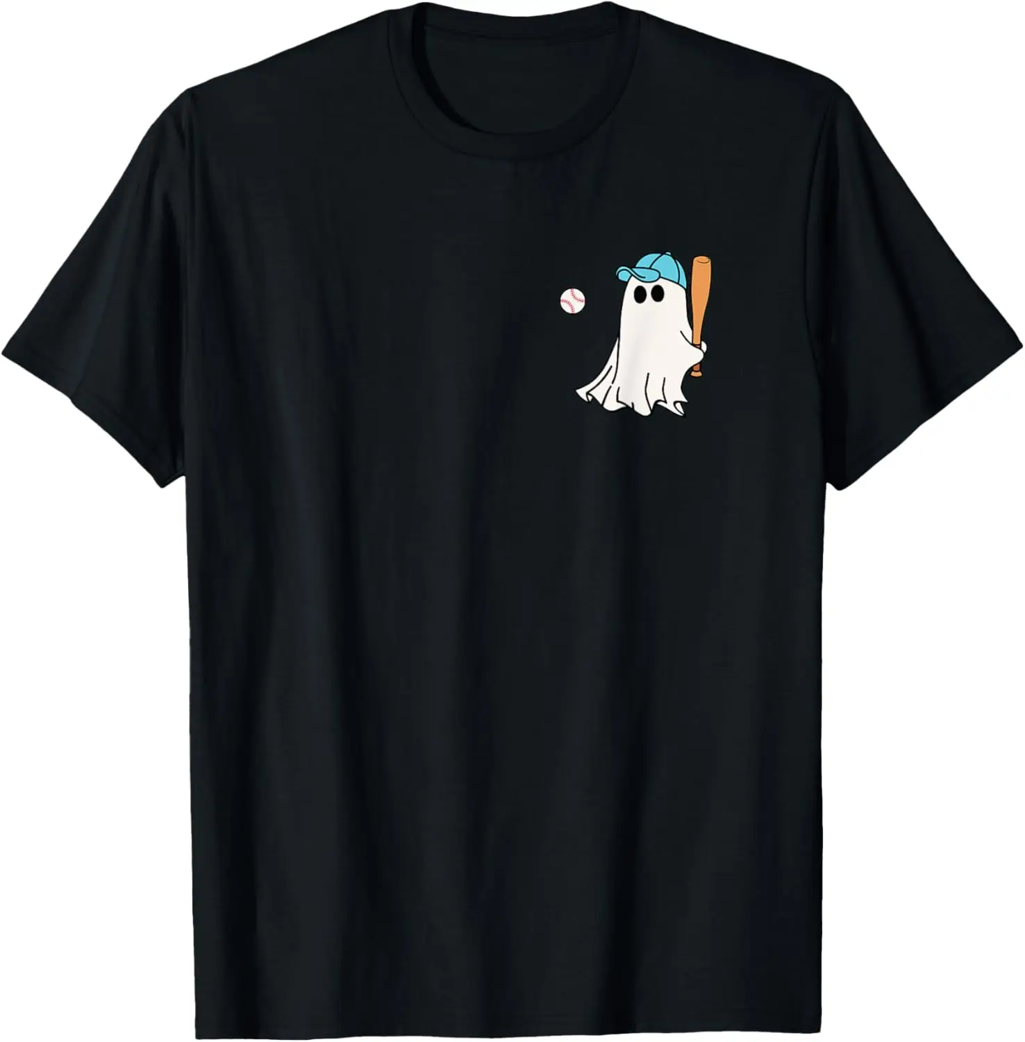 Baseball Halloween Baseball Ghost T-Shirt