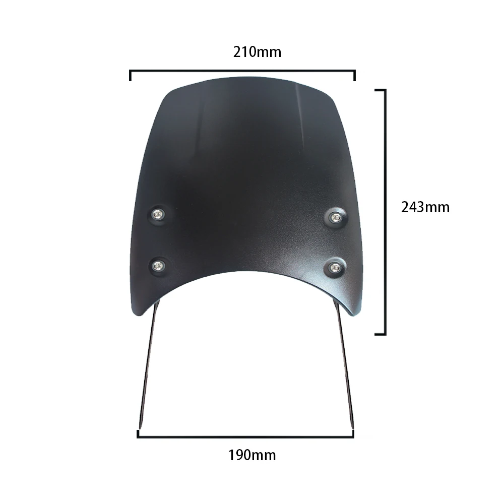 Motorcycle Adjustable Windshield Wind Deflector Visor For 6.5