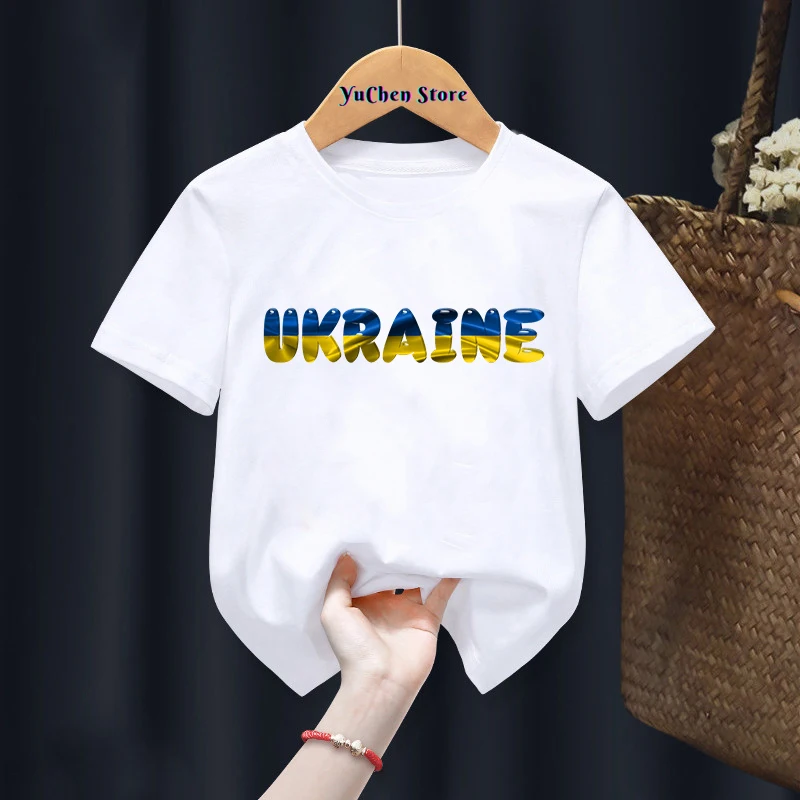 t-shirt for boys Cute Ukraine TShirt Ukrainian T-Shirt Harajuku Kids Tshirt Tee Little Boys Girls Unisex Top ShortSleeve T-Shirt