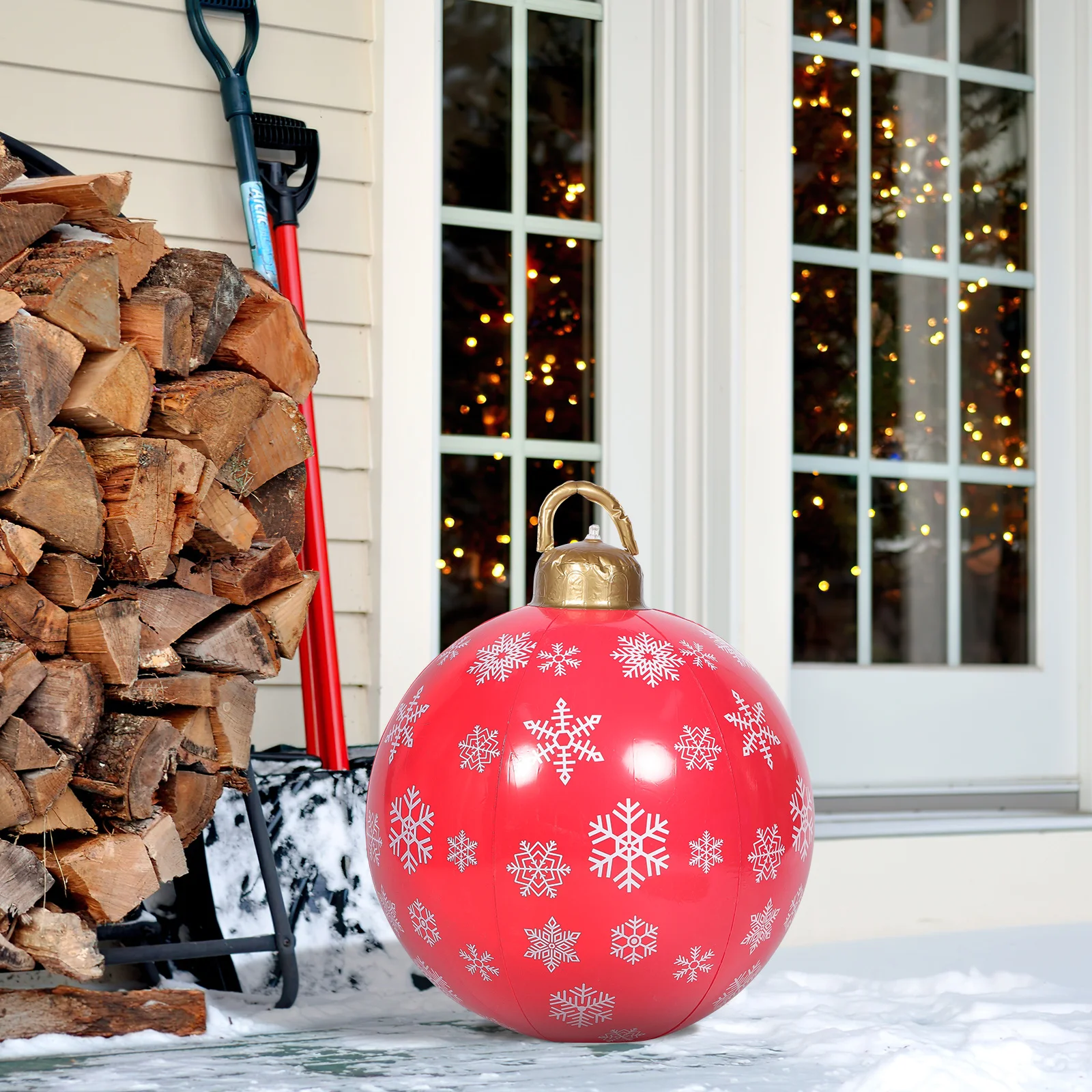 

Large Inflatable Christmas Ball Ornament Outdoor Indoor Holiday Decoration Party Display Inflatable Ornament Christmas Ball