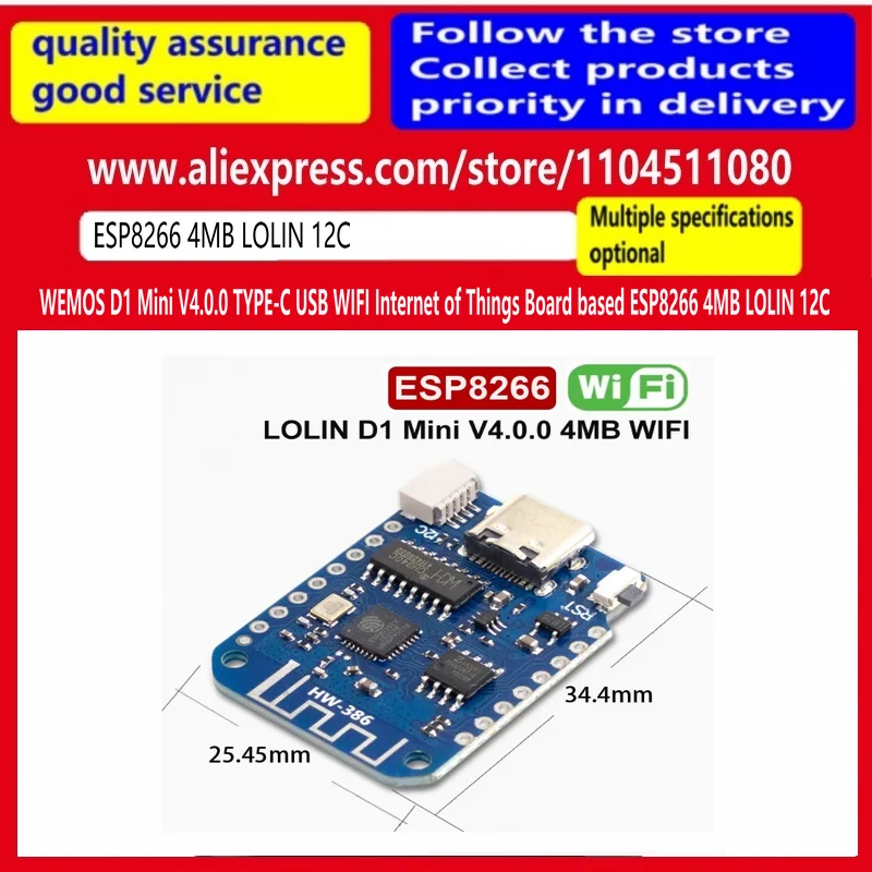 Wemos D1 Mini V4.0.…