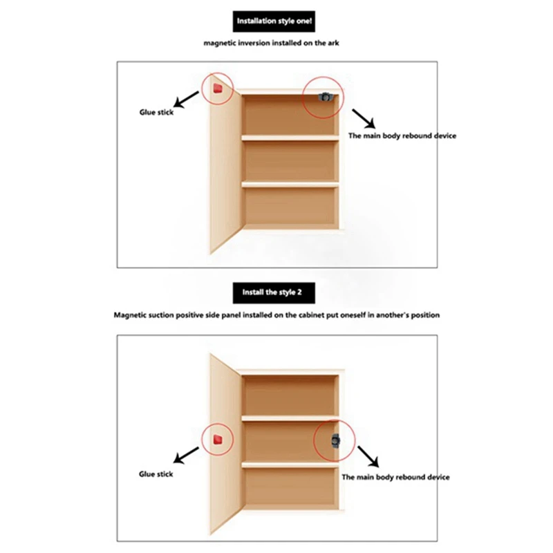 Wardrobe Door Push-Type -Up Door Drawer -Up Door Cabinet Door Rebounder-Free Handle -Up Device