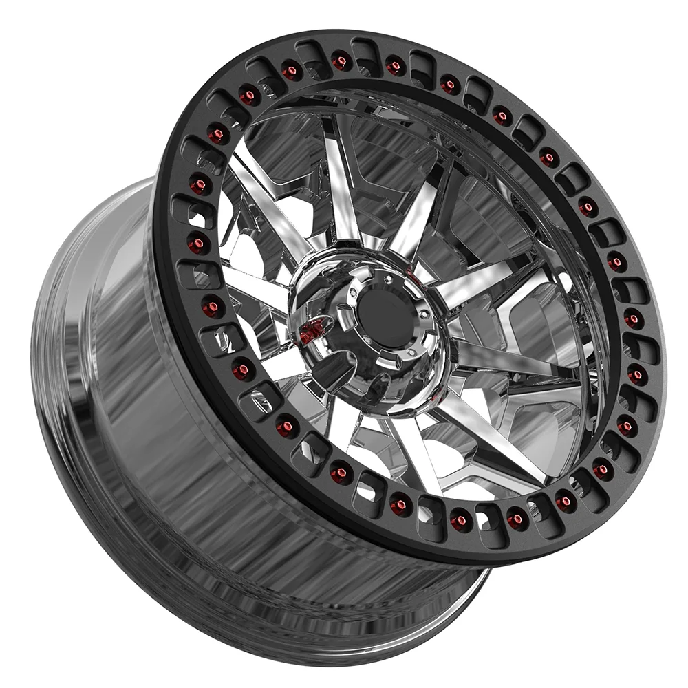 for Customizable 18-22 Inch Concave Forged Wheels 4x4 off Road Alloy Rims with Real Beadlock Spokes Design