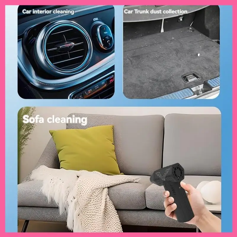 HOT-Portable Turbo Jet Fan 80000 RPM Mini Jet Blower Jet Fan Handheld Air Duster Vacuum Cleaner For Car Home Outdoor Use