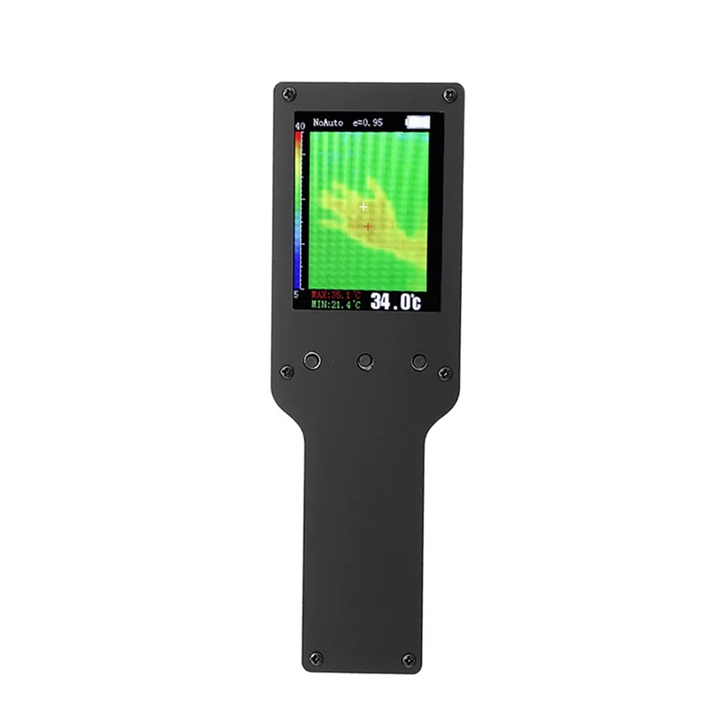 

B47C MLX90640 2,4-дюймовый 32X24 Инфракрасный тепловизор Ручной термограф Тепловой инфракрасный датчик температуры Черный