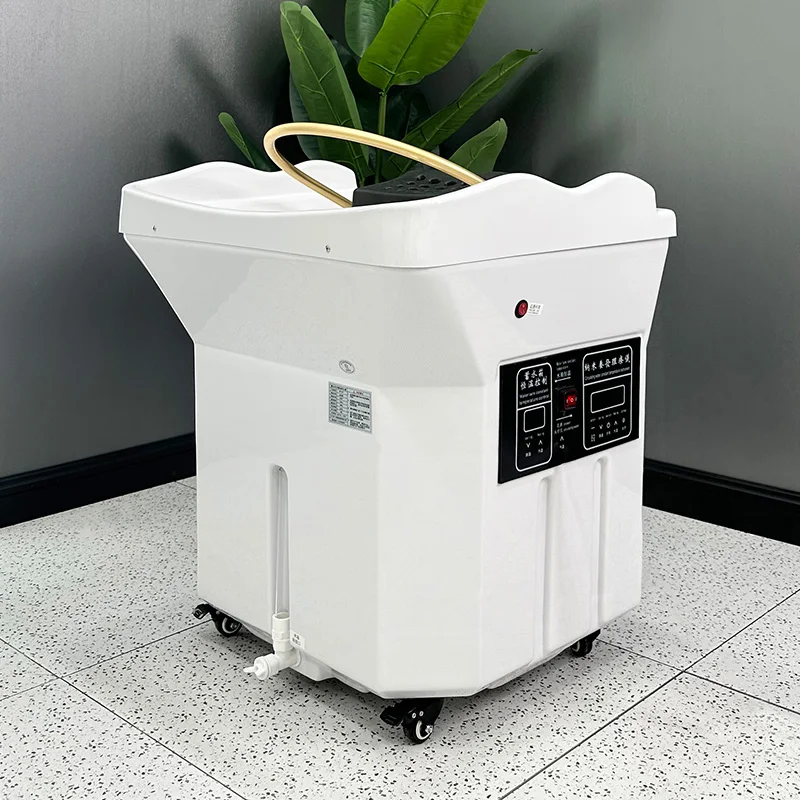 Massage Head Basin Mobile Water Circulation Beauty Bed Grafting Head Therapy Instrument Spa Massage Chair  Shampoo Basin