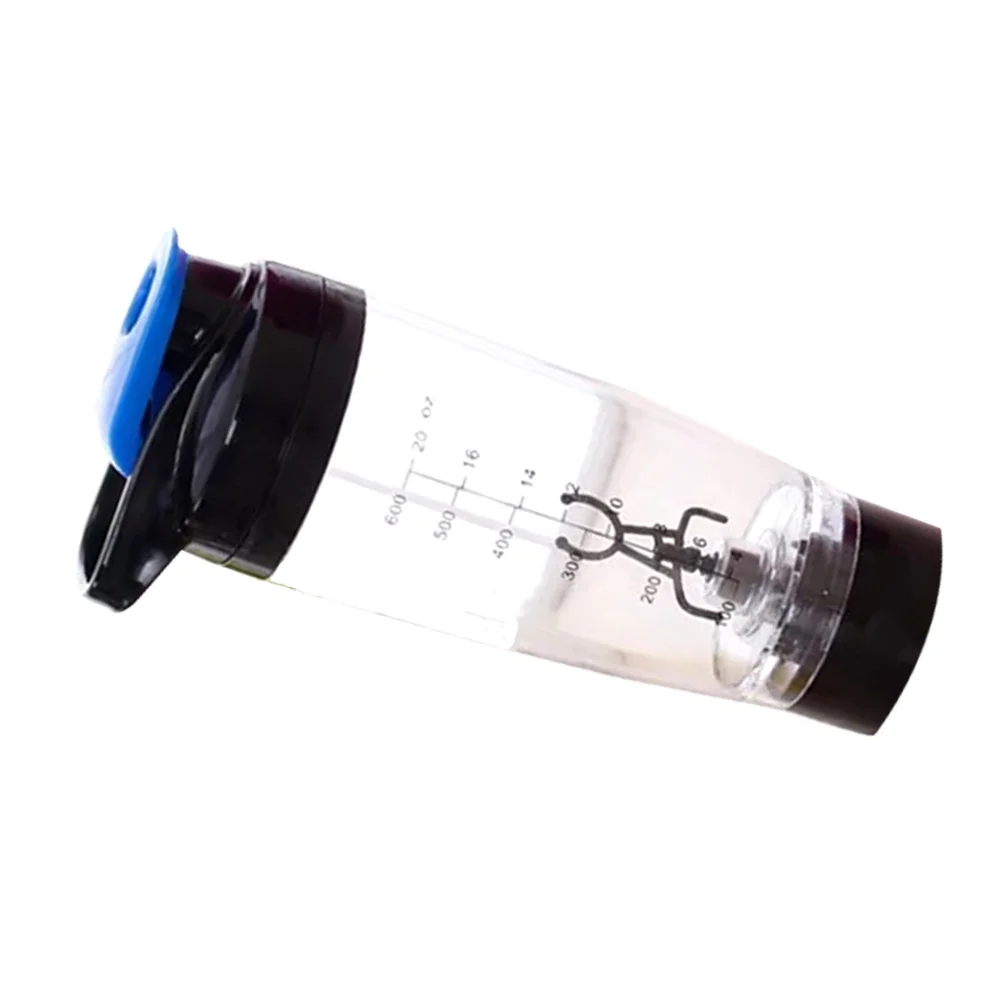 

600ml Electric Mixer Cup Portable Protein Shaker Bottle Blender Operated for Travel Gym Blue Mixer