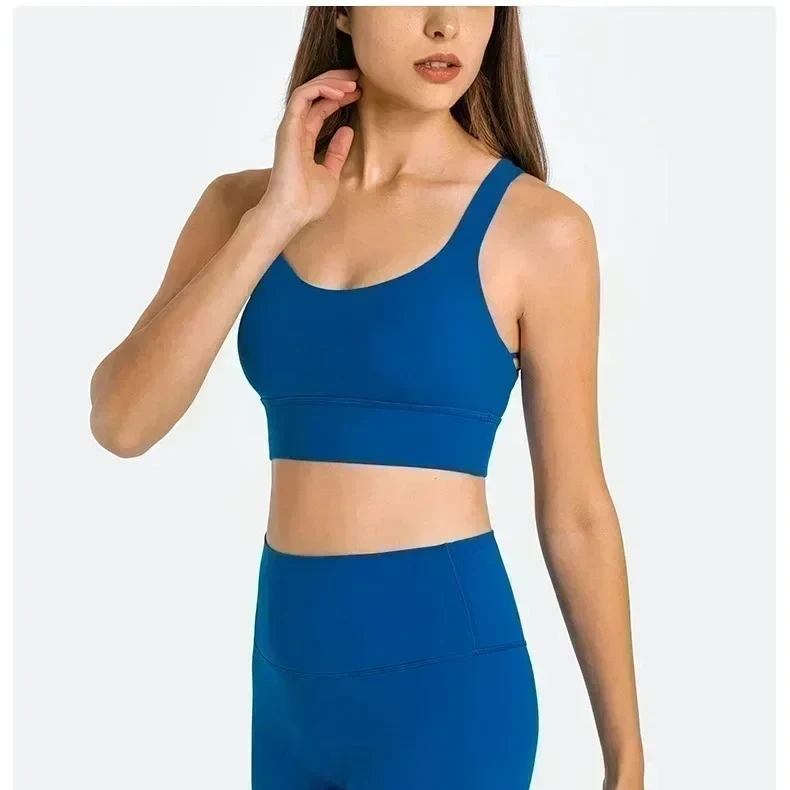 Lemon Women Yoga Bra Stretchy Quick-drying Breathable Shock-proof Beautiful Back Sports Bras Gym Exercise Running Sport Vest Top
