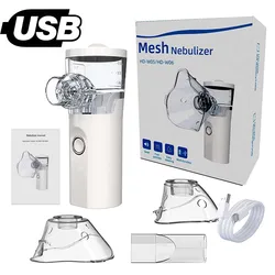 Medical Handheld Portable Nebulizer With USB Ultrasonic Nebulizer Spray Inhaler Cough Phlegm Mesh Nebulizer Machine Adult Kid