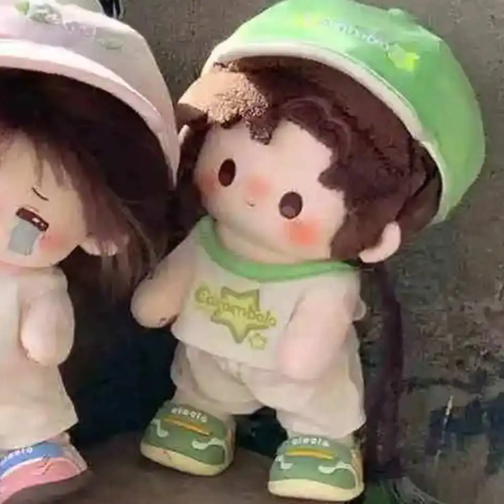 10 cm Puppenkleidung Carambola/Orange Mütze Weste Shorts Outfit Zubehör für Kpop Idol Puppen Wickelkleid Spielhaus Spielzeug