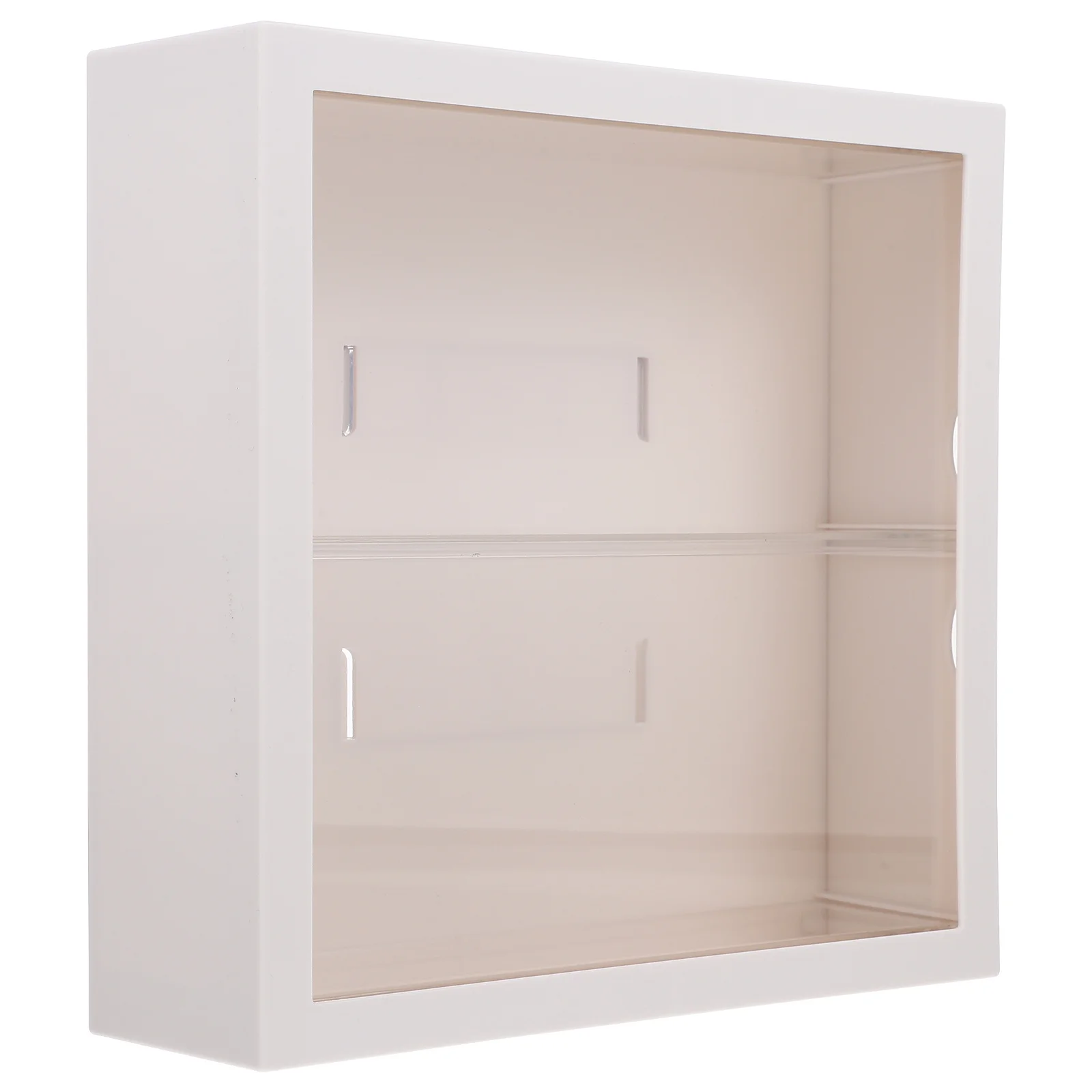 

Two-Layered Display Case Storage Box Home Office Hanging Wall Desktop Collectibles Organizer Handicrafts Stand Garage Kits