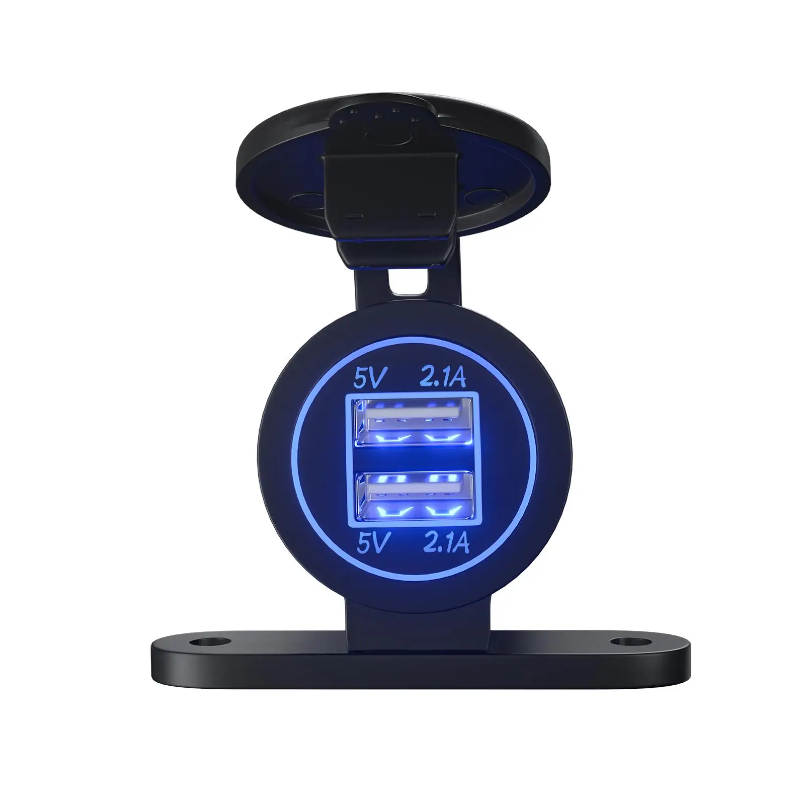 デュアル USB カーチャージャー バイク・トラック用多重保護