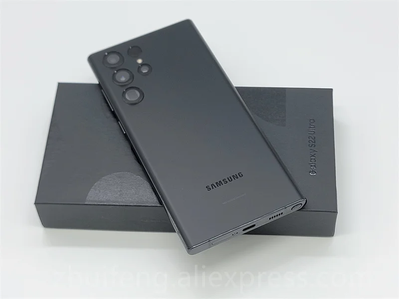 Samsung Galaxy S22 Ultra S22U 5G S908U1 S908U S908B/DS 108MP 8GB RAM 128/256/512GB, 5000mAh, 6.8 polegadas, Snapdragon 8, celular