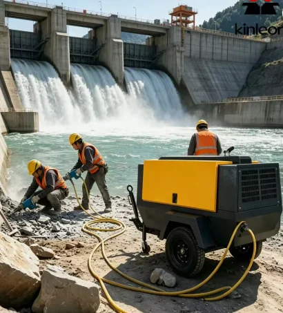 Customized Shipment Ready: Prest 185 Cfm 8bar Portable Diesel Engine Driven Rotary Air Compressor For Construction And Mining
