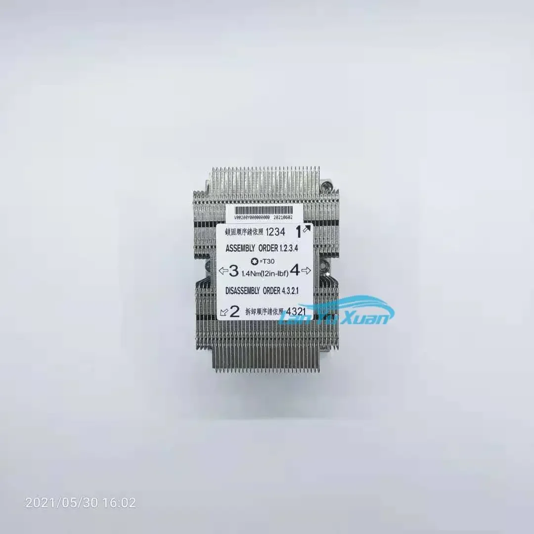 Inspur NF5270M5 NF5270M6 2u 서버용 Hongyi 180W LGA3647 2U 패시브 Cpu 쿨러 LGA 3647 CPU 방열판 프로세서