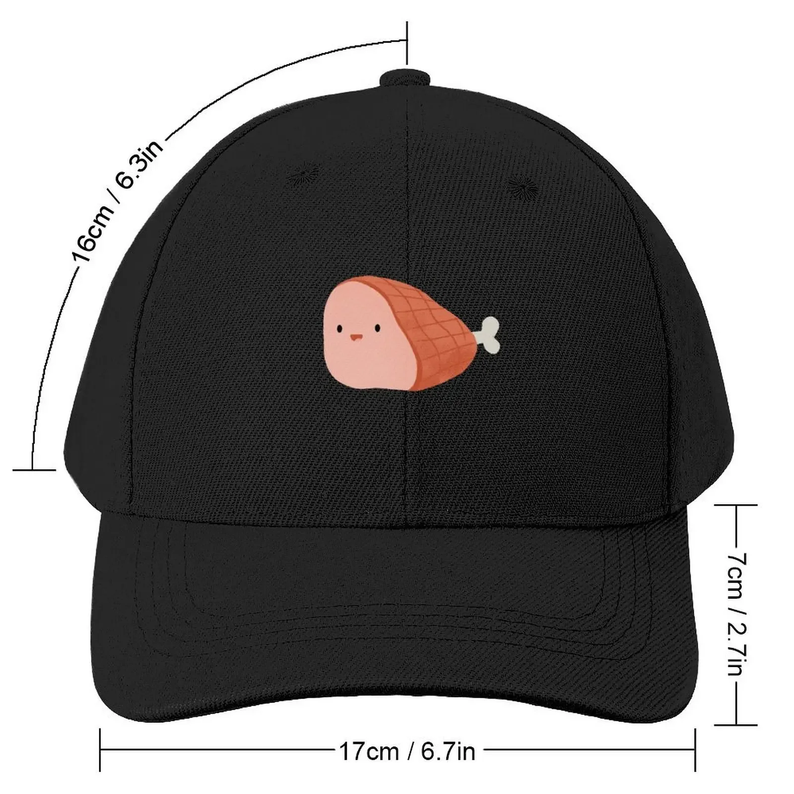 Cute Honey Baked Ham Baseball Cap Trucker Hat Beach Golf Men Women's