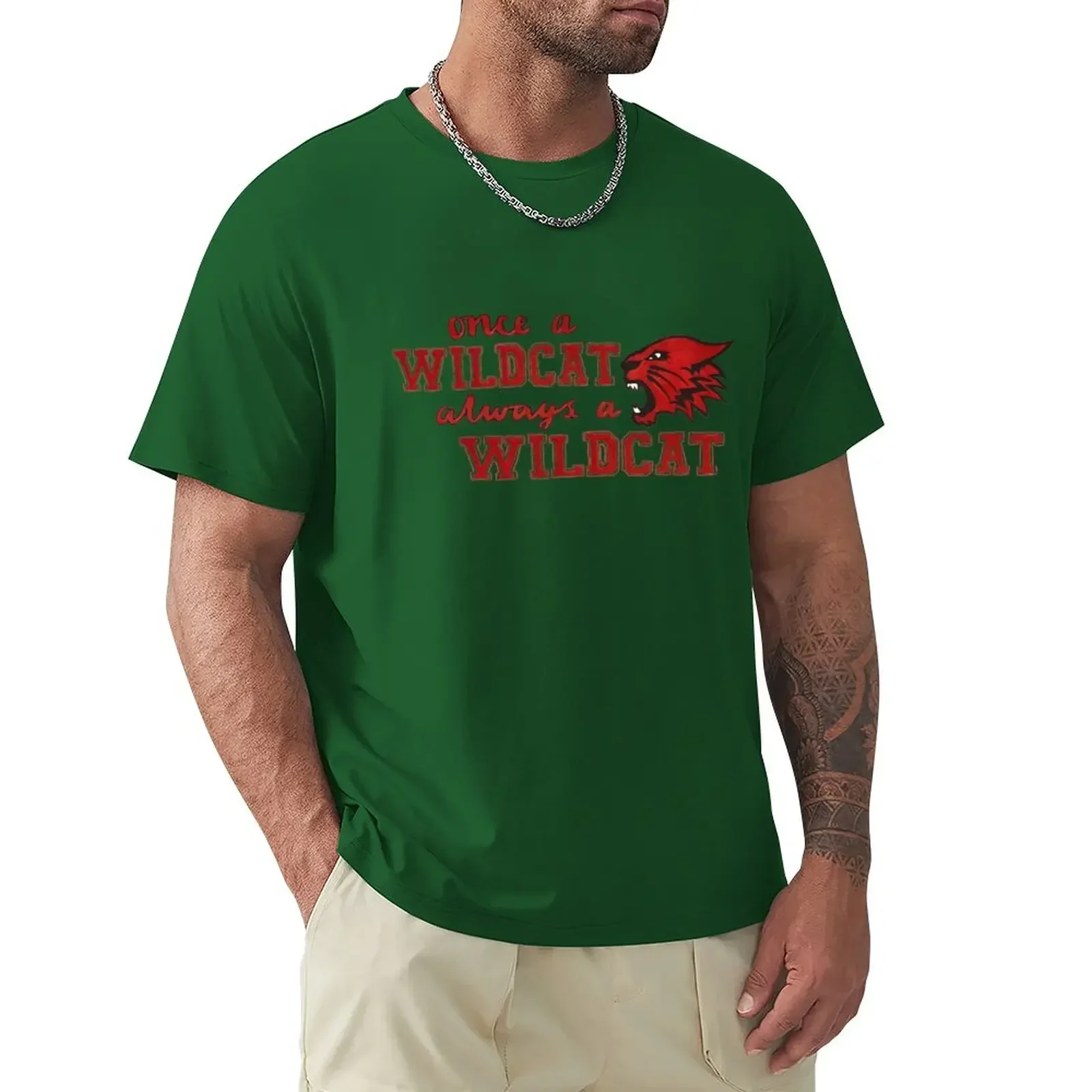 graphics vintage t shirts for men pack oversizeds anime mens workout shirts High School Musical Wildcats- Motto T men clothing