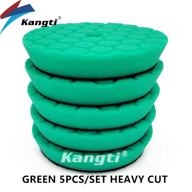 5 (125mm)/6 (150mm) Inch Auto Waxen Buffing Pad Duitsland Schuim Polijstschijf Auto Care Reparatie Tools Wax Pads voor Auto Detaillering