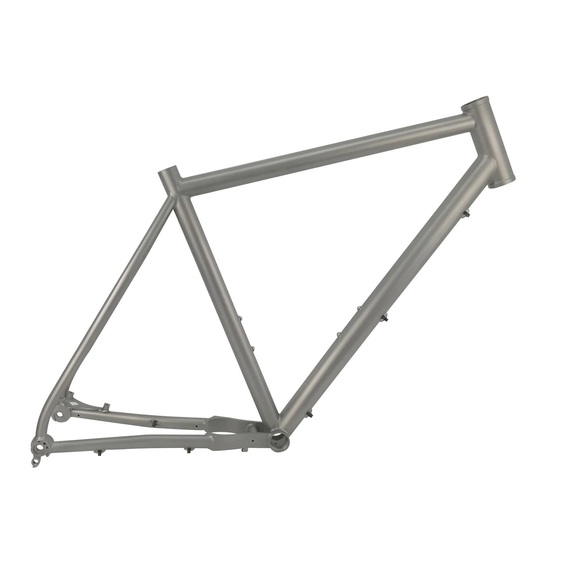 

Sand Blasting Finished Titanium 650B Gravel Bike Frame Fit for Both 27.5 and 700c Tire