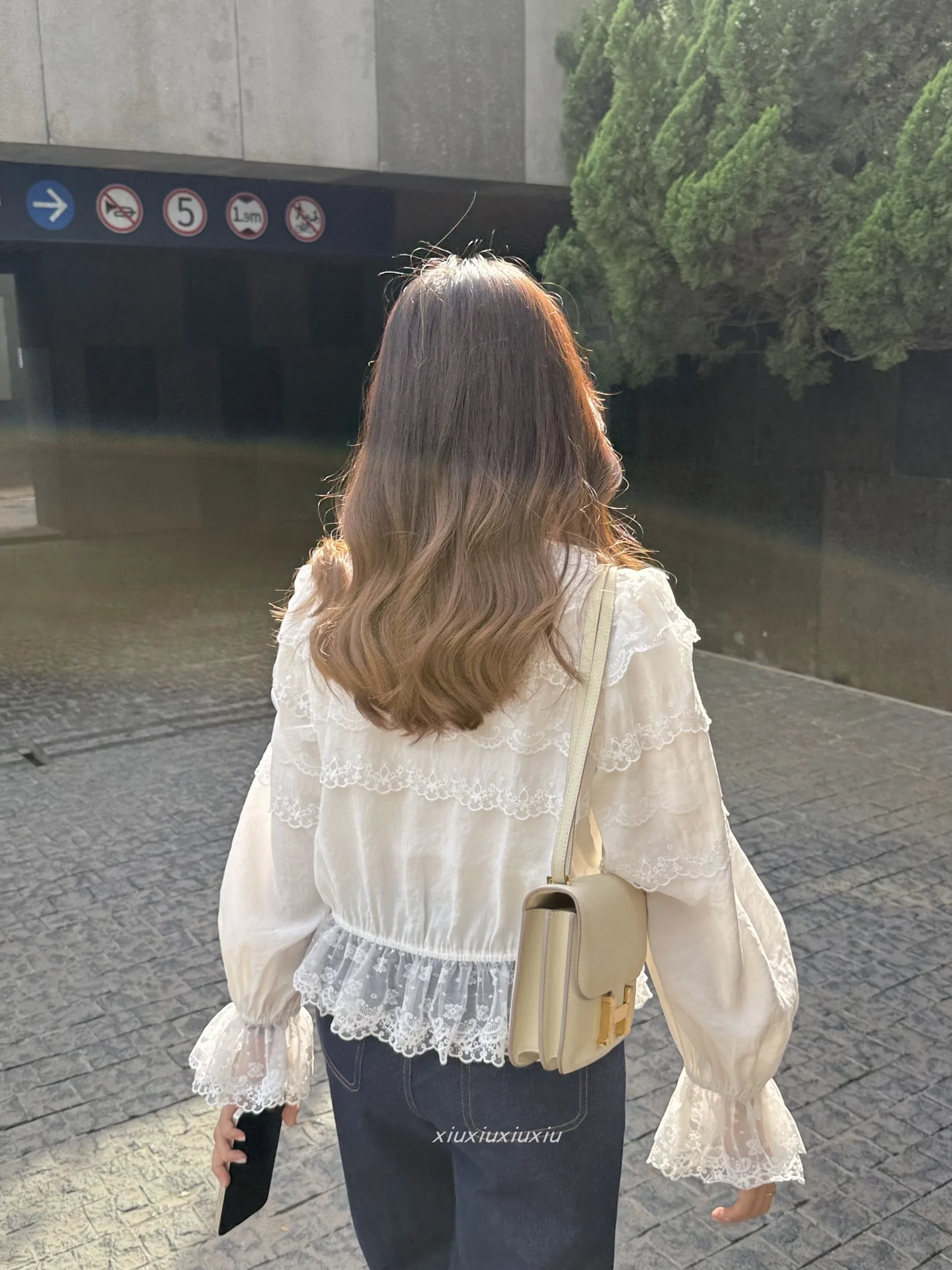 zhang-xiuxiu-ballet-para-nina-encaje-bordado-coreano-sle-largo-sve-modal-algodon-irt-suelto-ajuste-redondo-neline