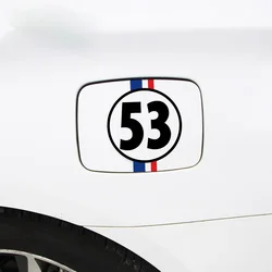 JP Car Decal Herbie the love bug 53 motorcycle decorative accessories creative Waterproof PVC sticker13cmx10cm
