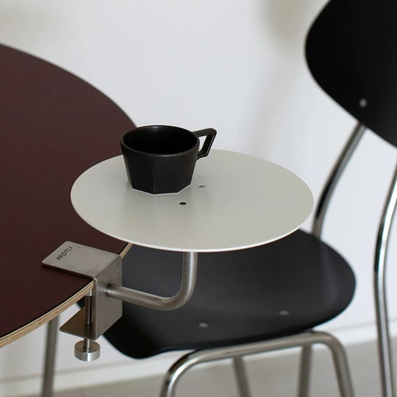 Modern Minimalist Metal Round Disc Tray Decorative Ornament Storage Holder Creative Tabletop Organizer Living Room Counter Table