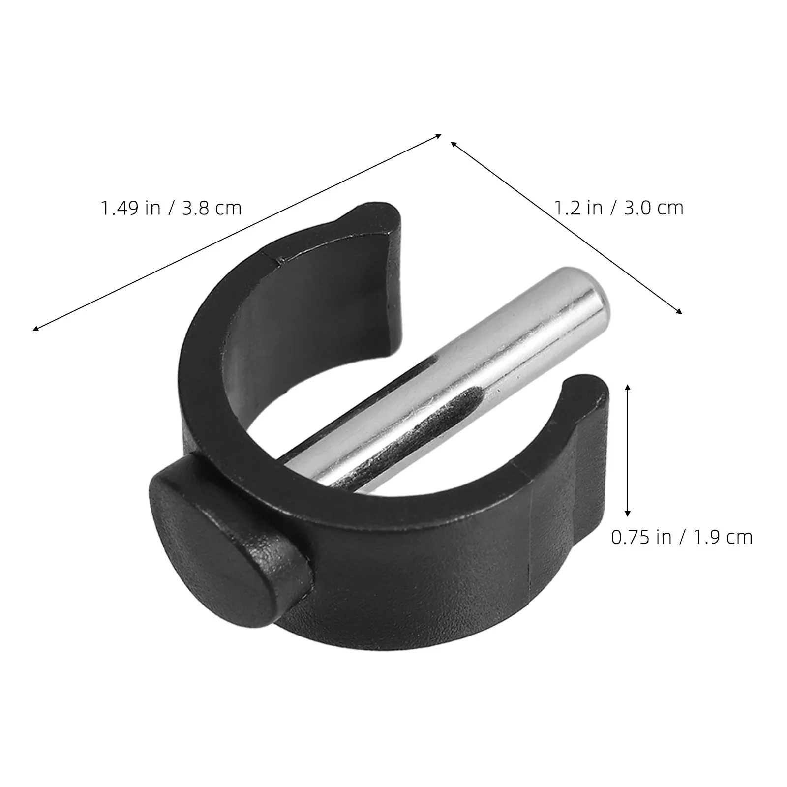 4Pcs Toilet Chair Replacement C-Shape Clamp Adjustable Black Buckle Clips for 25Mm 28Mm Tube Walker Crutch Accessories