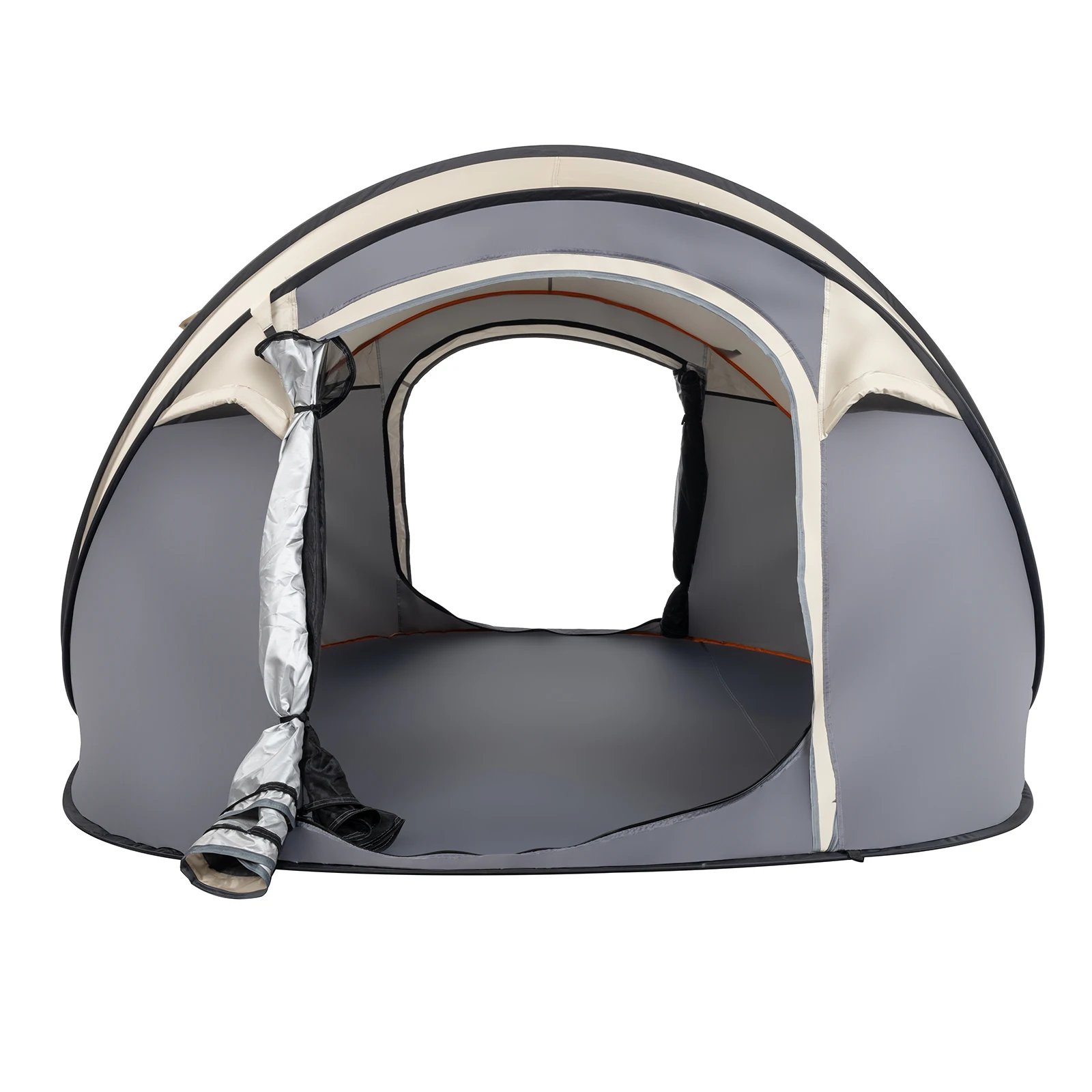 Boat-shaped throw tent, outdoor free-to-build fully automatic quick-open tent, foldable large space beach tent