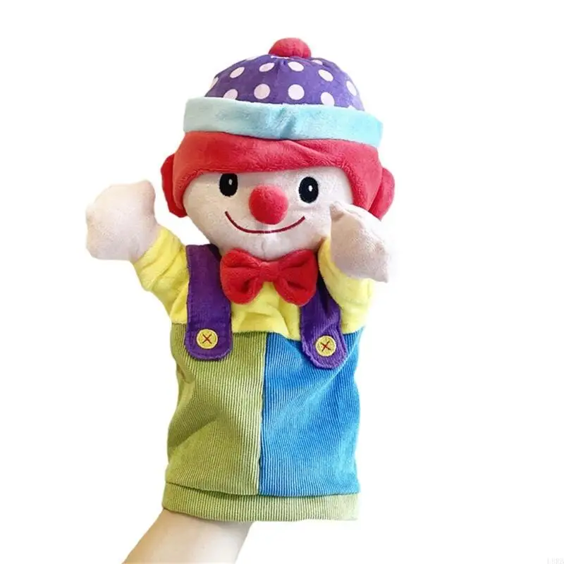Jouet marionnette clown avec conception visage expressive améliore créativité le développement du langage théâtre