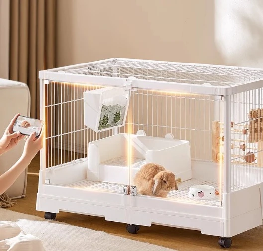 New Rabbit Cage R81-Pro  Landscape Cage Anti-Spray Rabbit Dutch Pig Household Cage