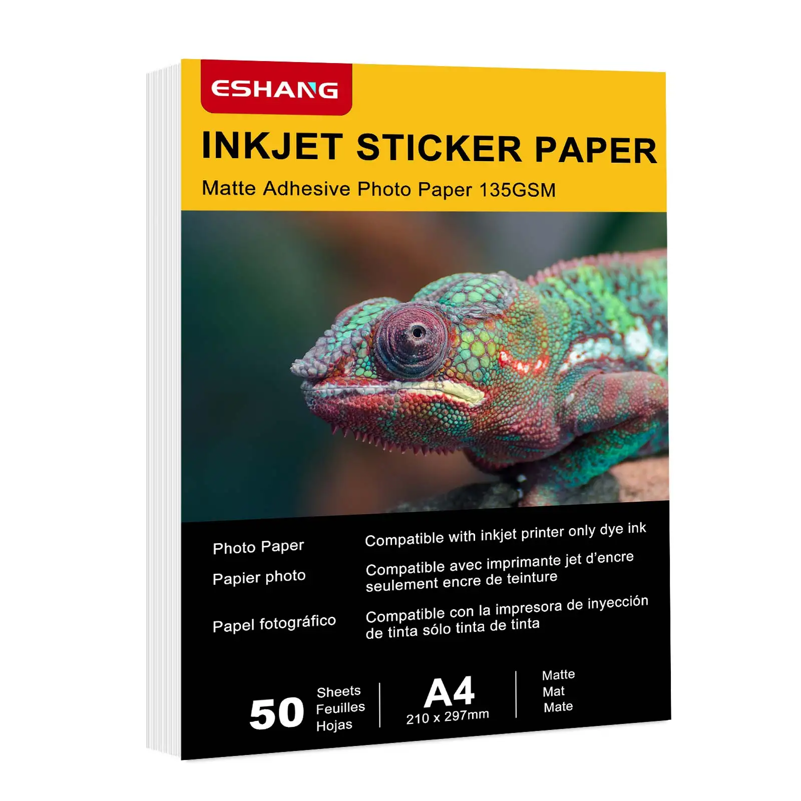 3R/4R/5R/A4 bedruckbares Aufkleberpapier für Tintenstrahldrucker, trocknet schnell und hält die Tinte wunderschön auf, selbstklebende Papierbögen – Detail 9