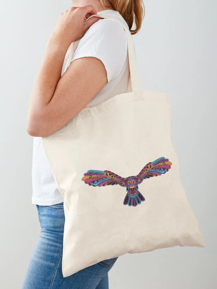 

Colorful Owl Tote Bag Canvas bag for women shopper bags for women canvas tote Lady bag