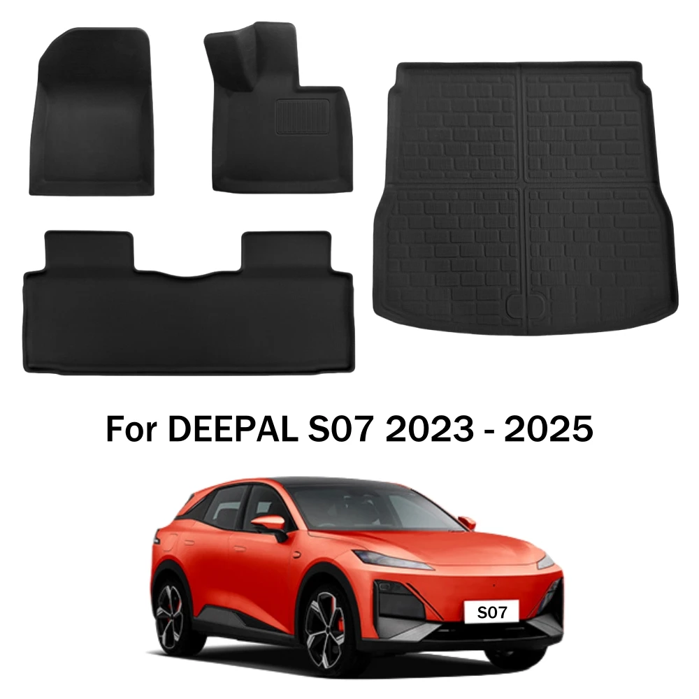 Für Changan Deepal S07 2023 2024 2025 Auto-Fußmatten 3D XPE Wasserdichte Bodenteppiche Kofferraummatte RHD Rechtslenker – Detail 1