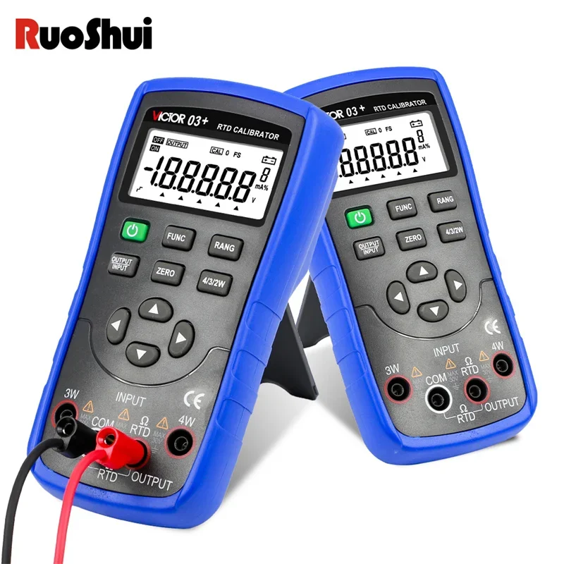 RUOSHUI 03S RTD Calibrator Thermal Resistance Meter 4000Ω Multifunction Source Signal Calibrator Thermistor Output Simulate OHM